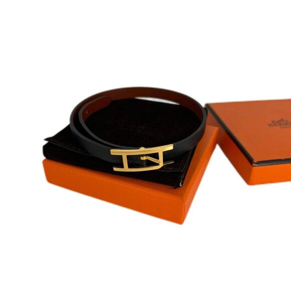 Hermes Bracelet with Golden Logo Hardware - Picture 1 of 4